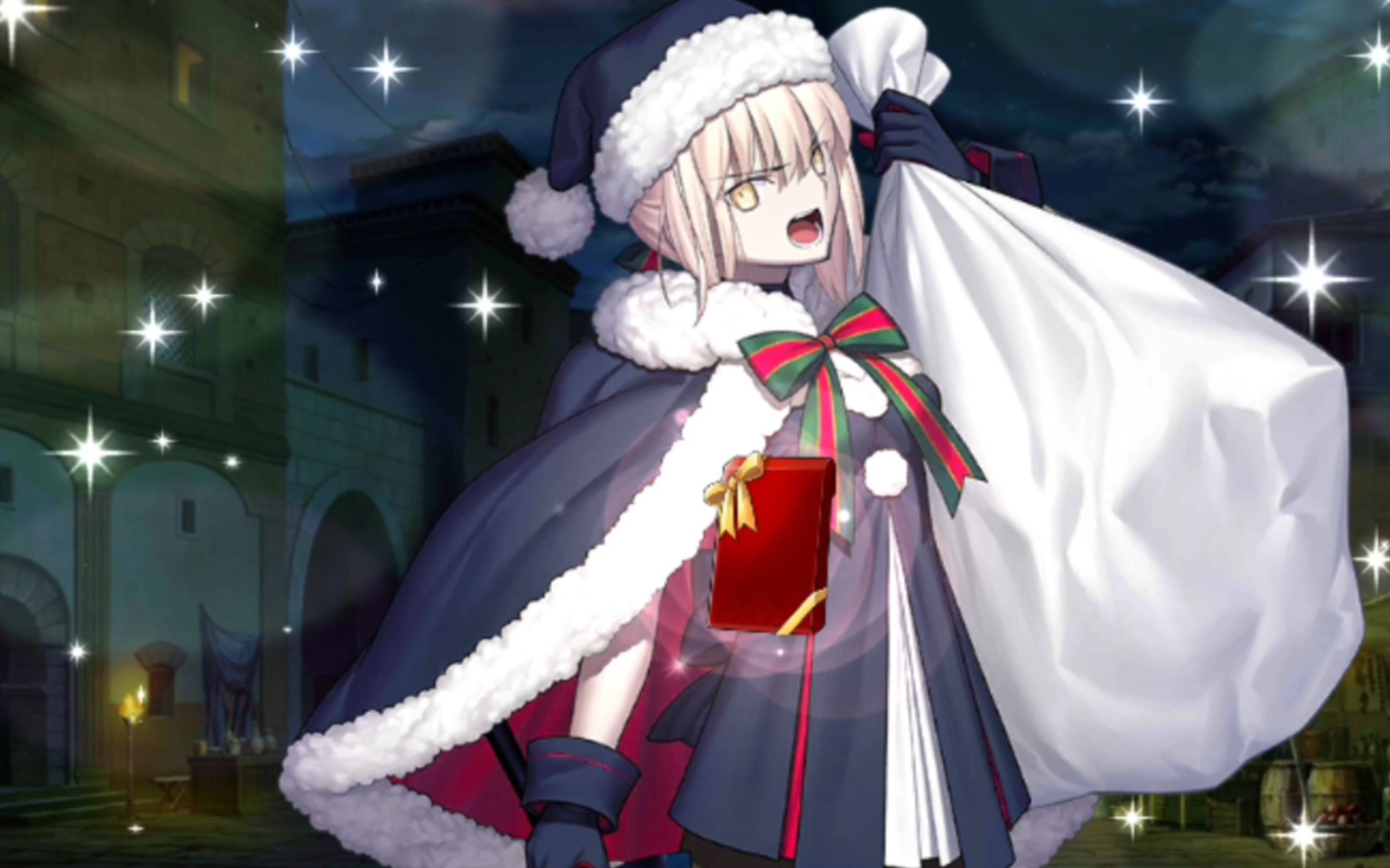 fgo情人节圣诞黑saber巧克力剧情