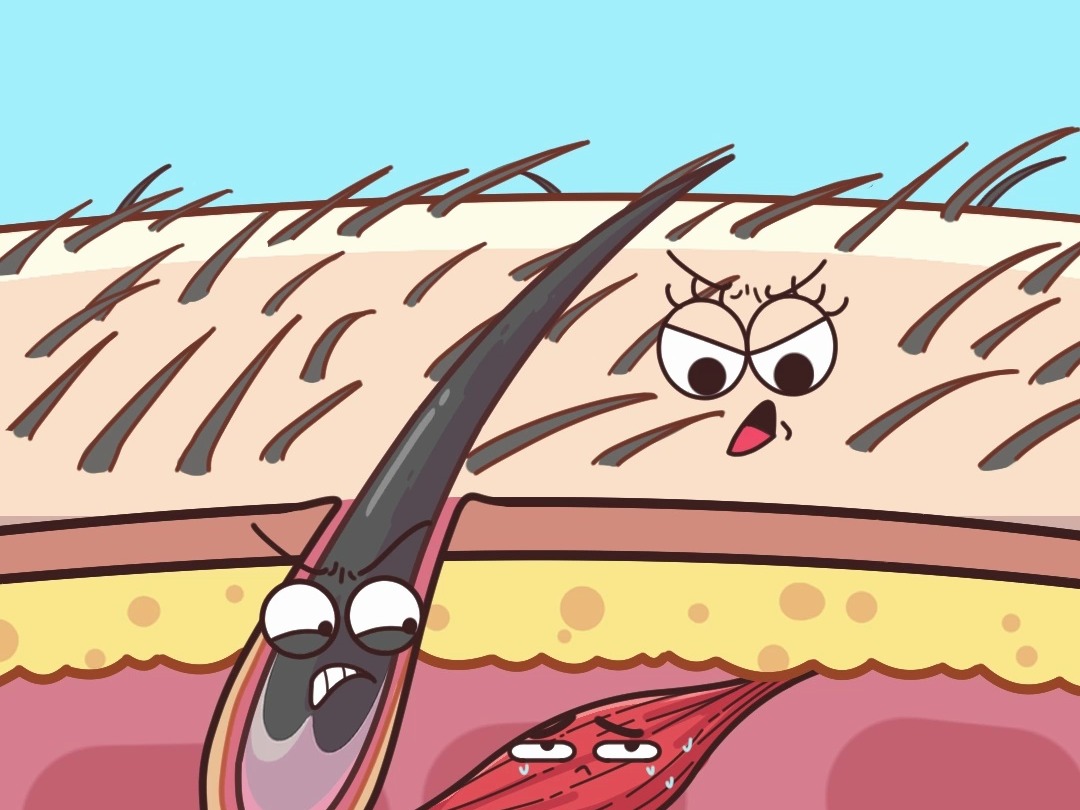 害不害怕的,鸡皮疙瘩出卖了你