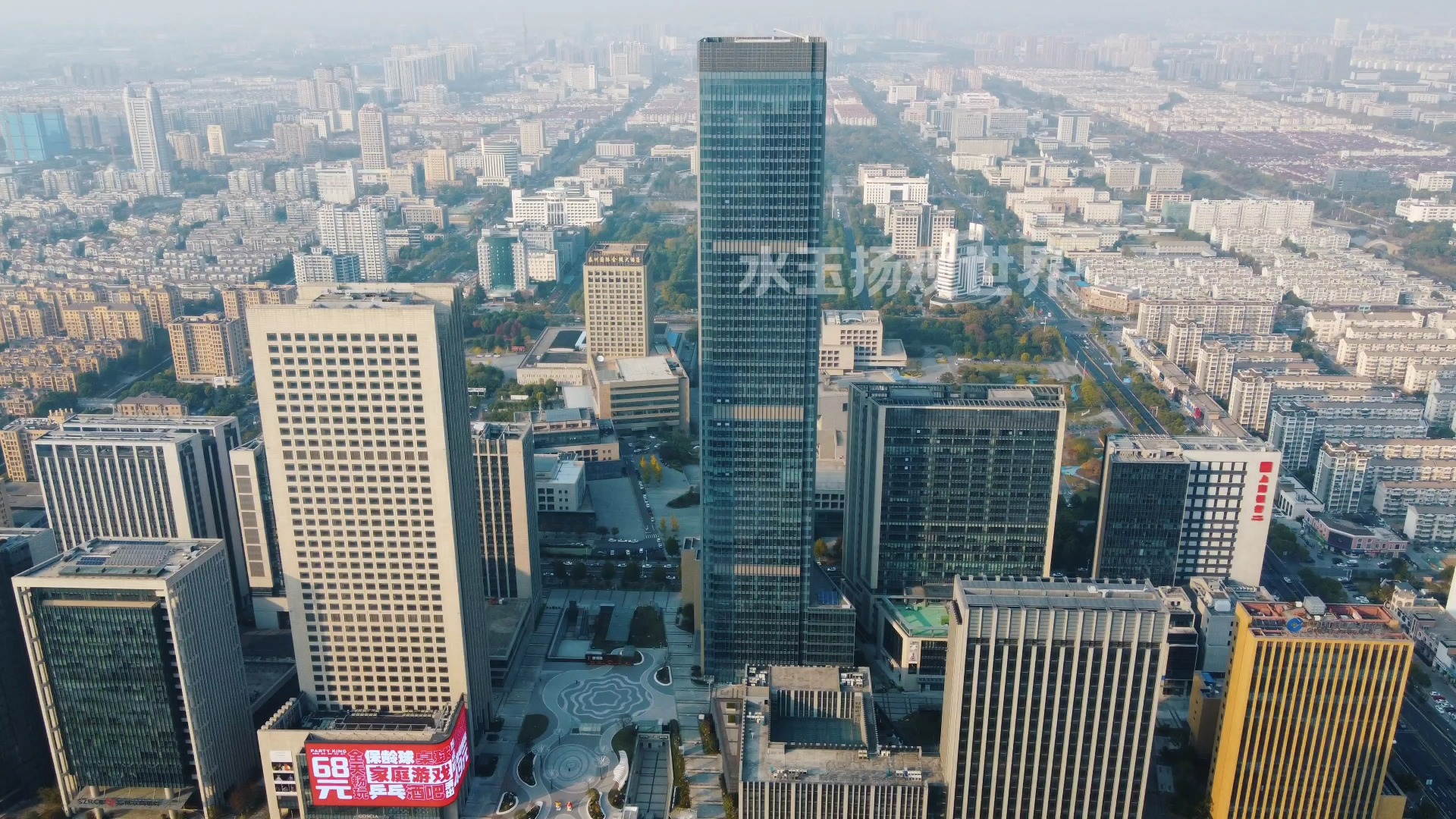 500米高空俯瞰泰州金融中心,飞入马可波罗眼中的尘世幸福发生地