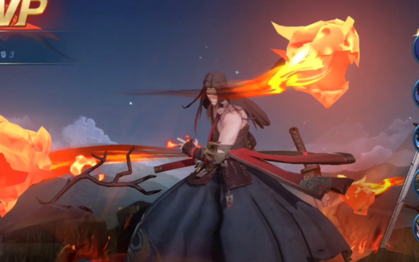 来看一下败方mvp?我的橘右京这局打的我都惊呆了,哈哈哈,太赞啦12-6-3