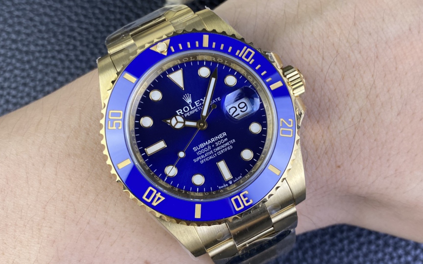 clean全金蓝水鬼41mm