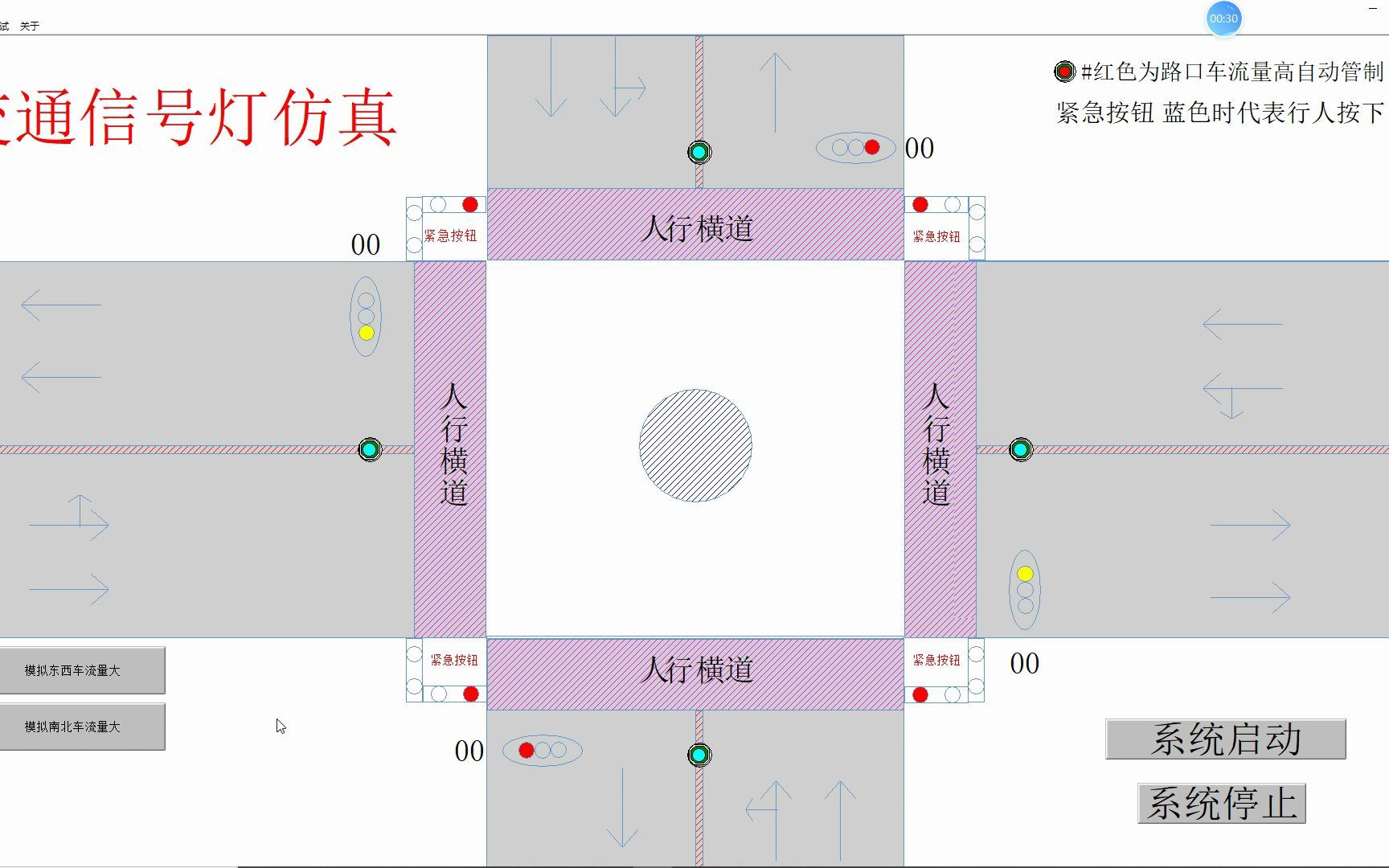 [毕设]plc十字路口交通灯控制系统S7200+组态王哔哩哔哩bilibili