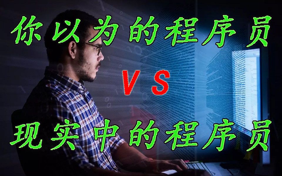 活动作品你以为的程序员vs现实中的程序员