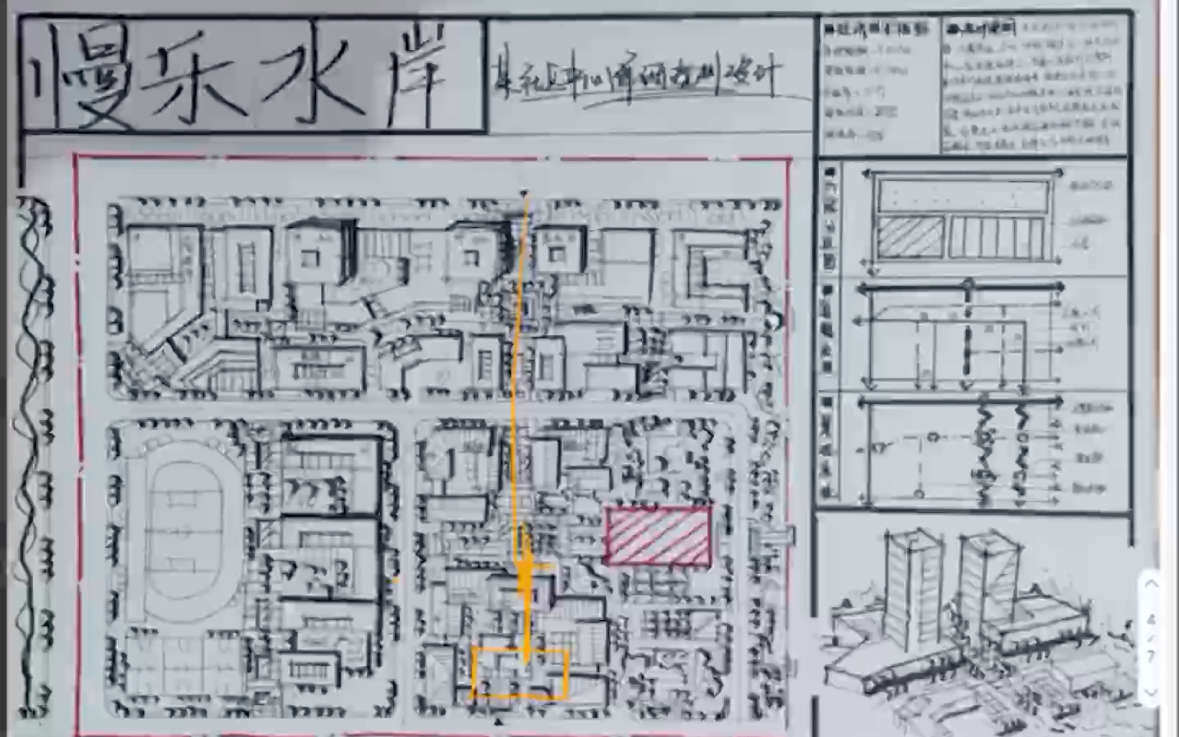 城乡规划考研快题方案设计71安建社区中心规划设计哔哩哔哩bilibili