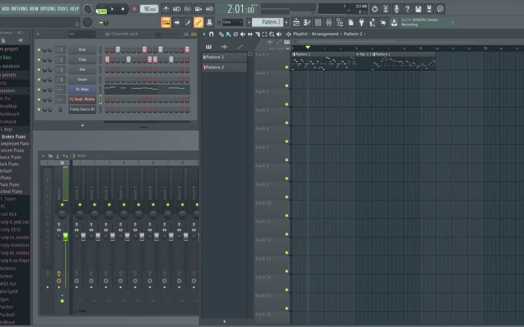 活动作品三分钟做完fadeaway副歌钢琴部分