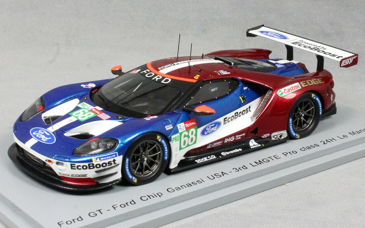 【汽車模型】spark 1:43 福特gt 68號 2018勒芒gte pro組