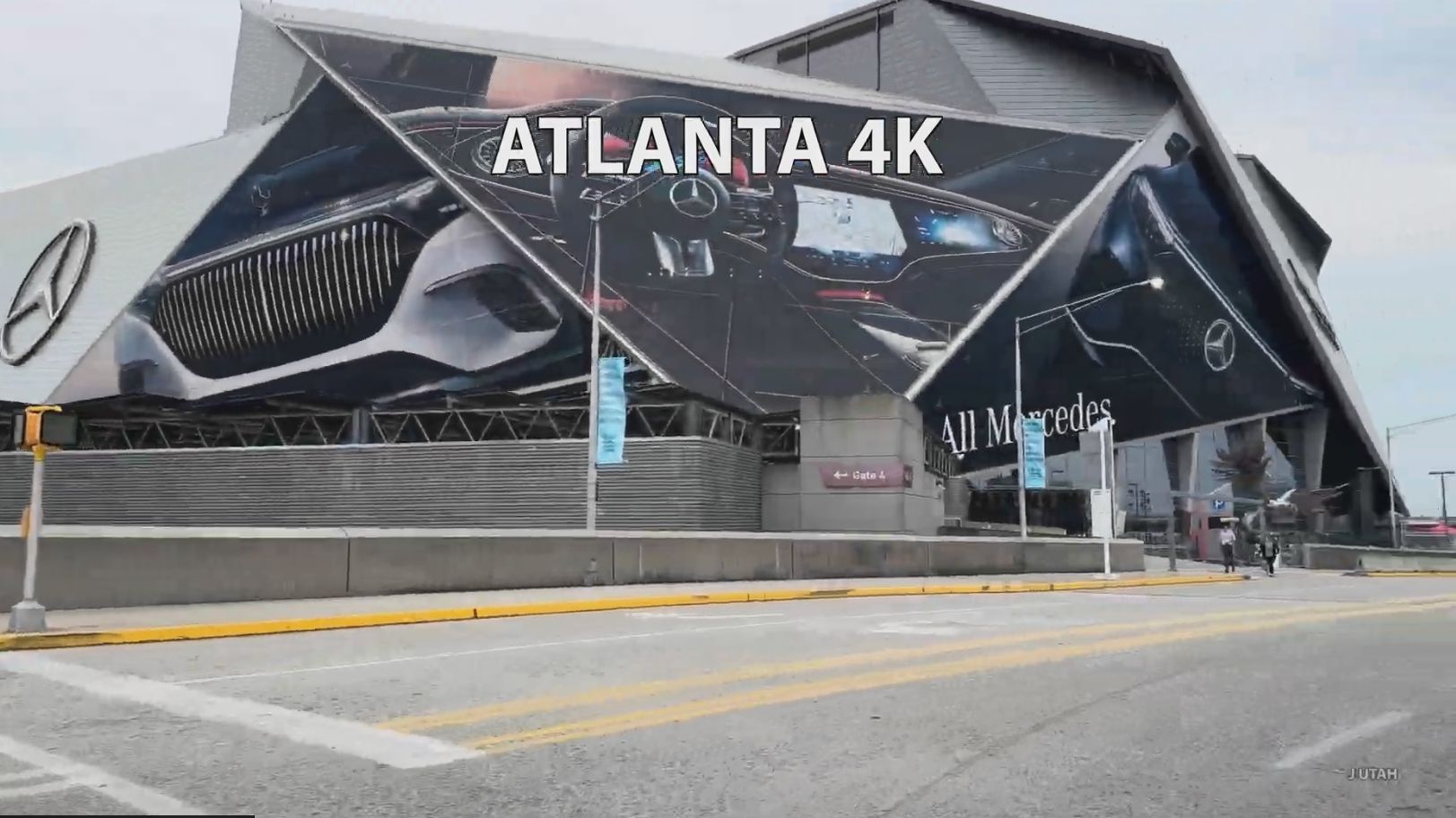 【超清美国】第一视角 开车行驶在亚特兰大市中心 富裕社区 2024.