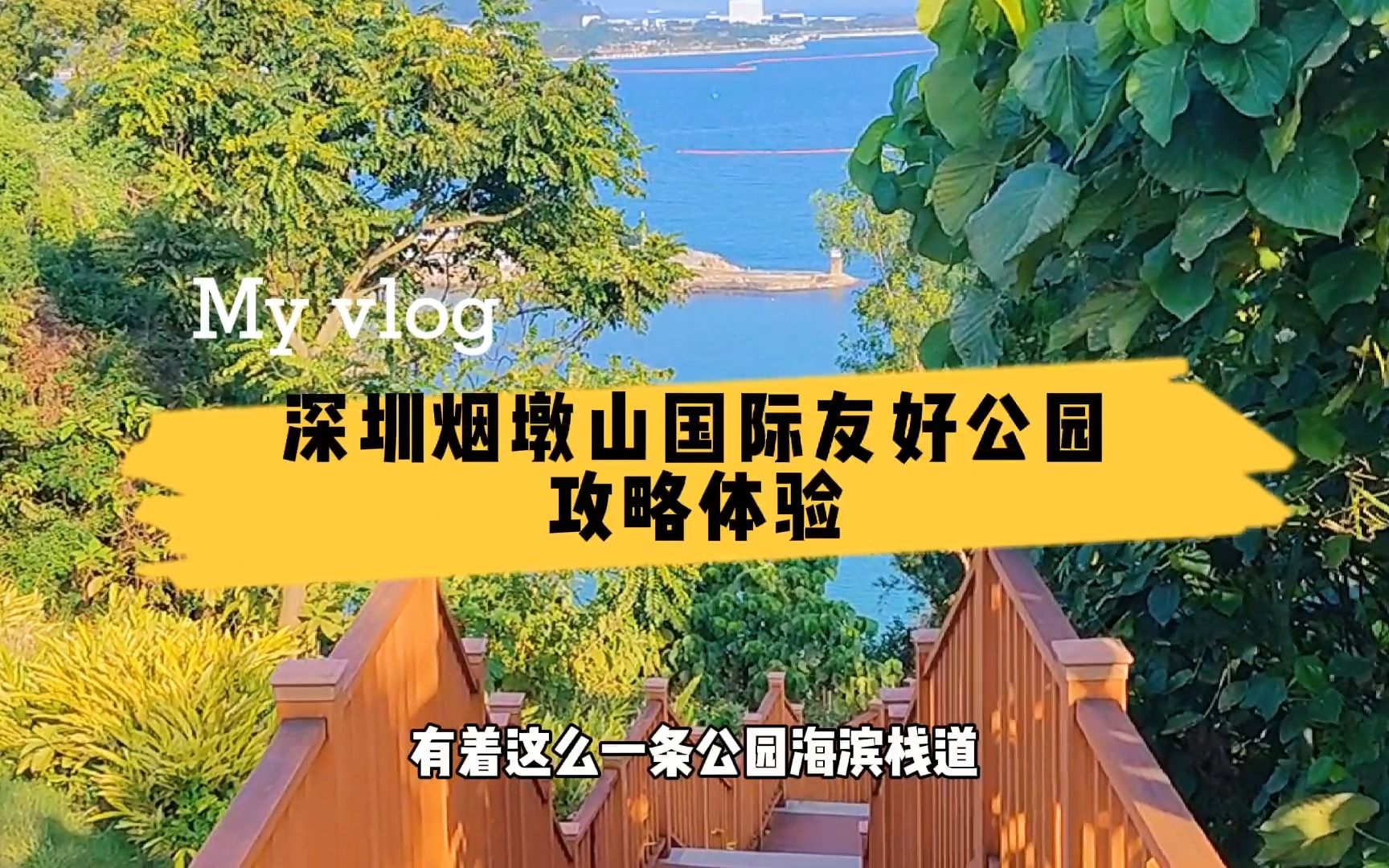 深圳烟墩山生态公园,拥有一绝的海滨栈道,繁华的盐田港尽收眼底哔哩哔哩bilibili