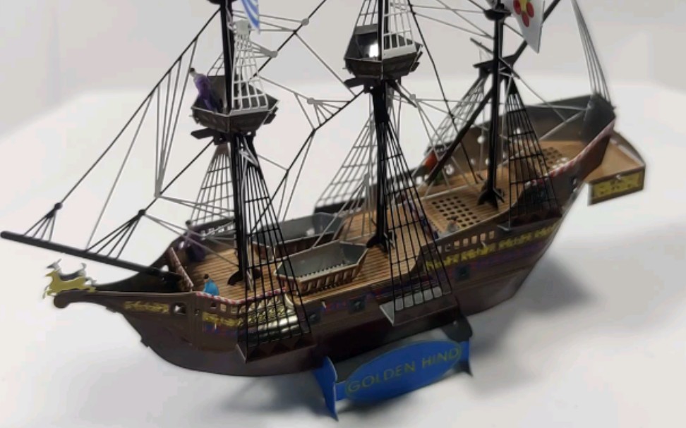 金属模型 金鹿号海盗船