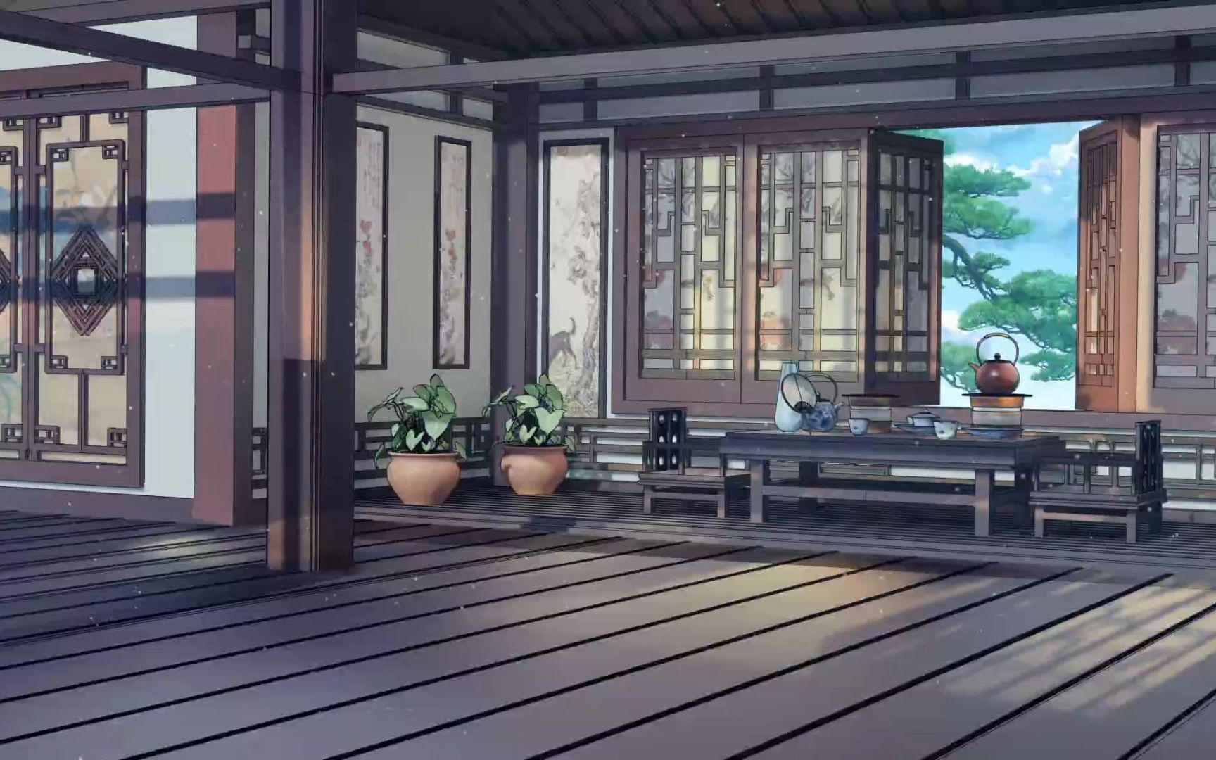 古风场景系列:vup直播虚拟主播直播背景展示