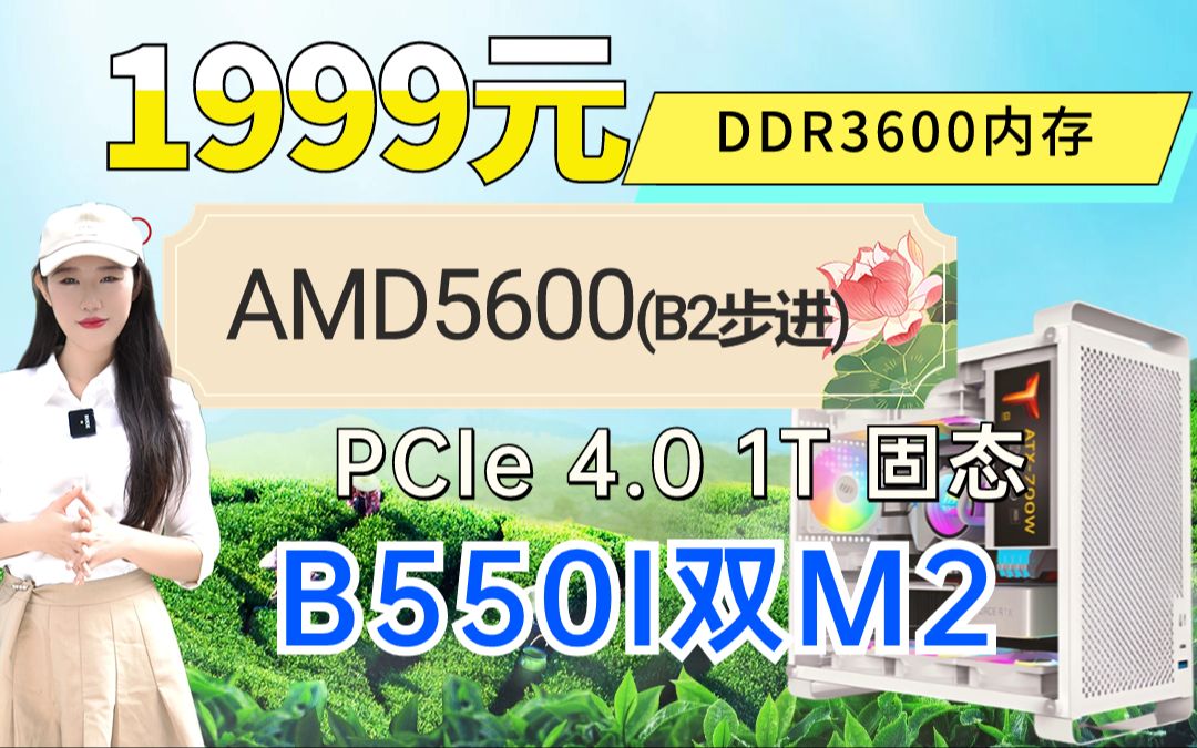 双11第10季ITX小主机 1999元 ITX满配小主机!你想要的都有了!5600/5600G+16G 3600(8G*2)+1T 4.0高速固态DIY电脑配置哔哩哔哩bilibili