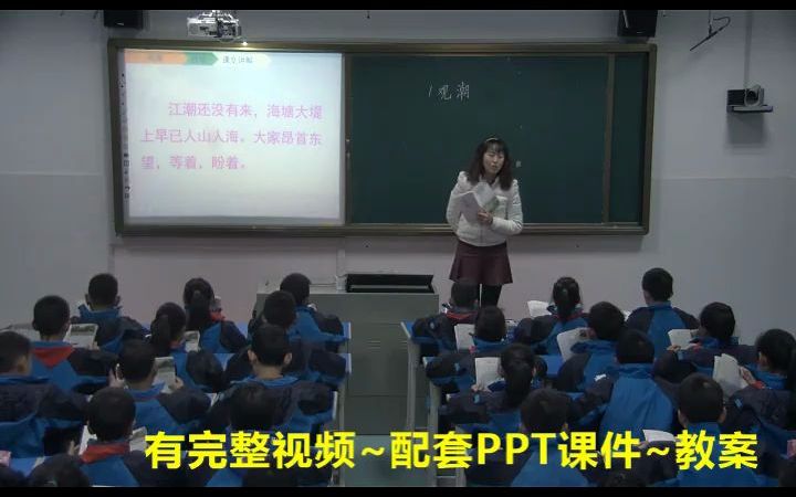 小学语文四年级上册《观潮》优质公开课 (含课件教案) 小学语文公开课哔哩哔哩bilibili