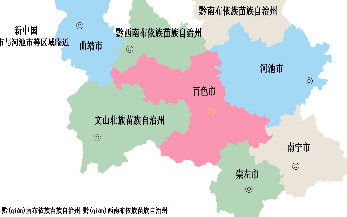 广西百色地区地图高清图片