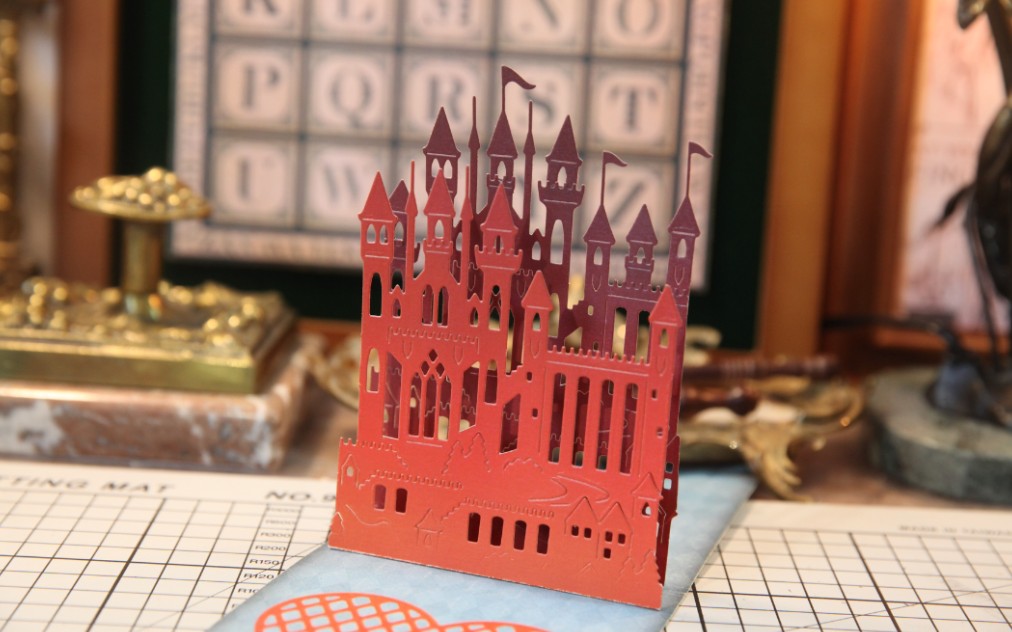 【手帐小机关教程】爱丽丝系列之红桃城堡