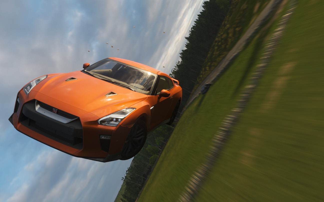 地平线4日产gtr专家难度无任何技巧鱼雷跑法穆尔黑德风力发电场环道