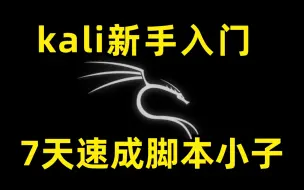 Скачать видео: 2024 kali linux最新教程：从零基础开始学kali渗透，再也不用盲目自学了，花7天时间精通渗透测试！