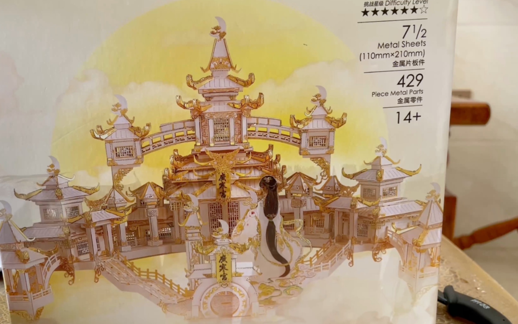 动手拼广寒宫模型,嘿嘿