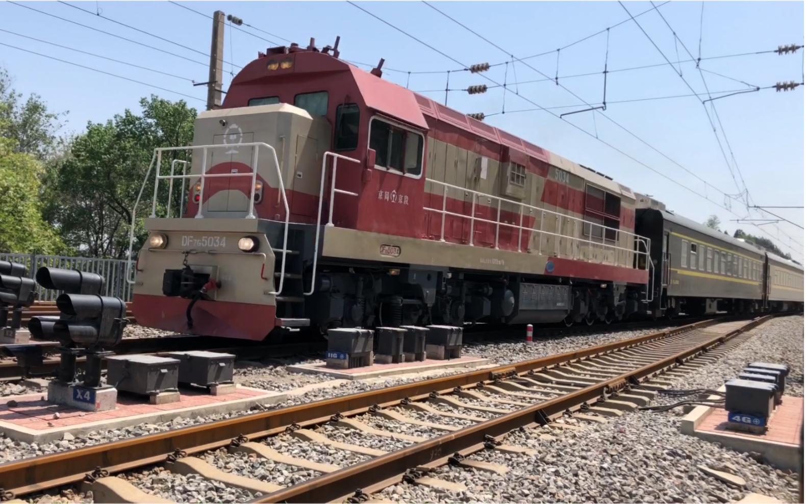 后吕村拍摄某回送车底,本务京京df7g5034