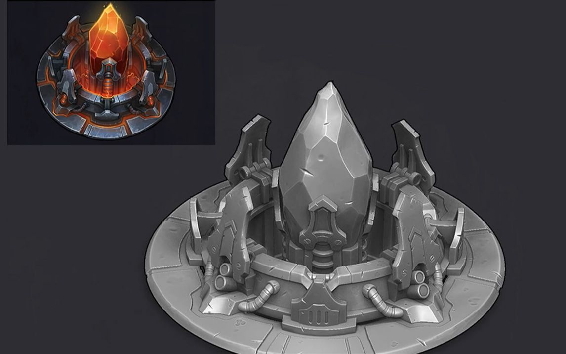 mayazbrush水晶塔高模制作教程3d建模基础教程