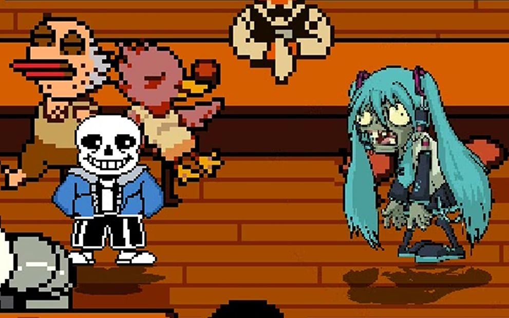 [mugen]:sans vs 普通僵尸