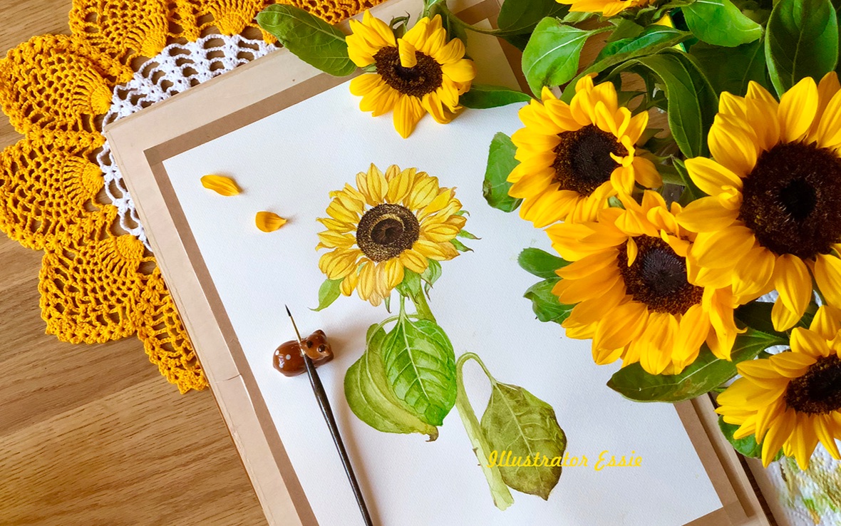 sunflower画作者图片