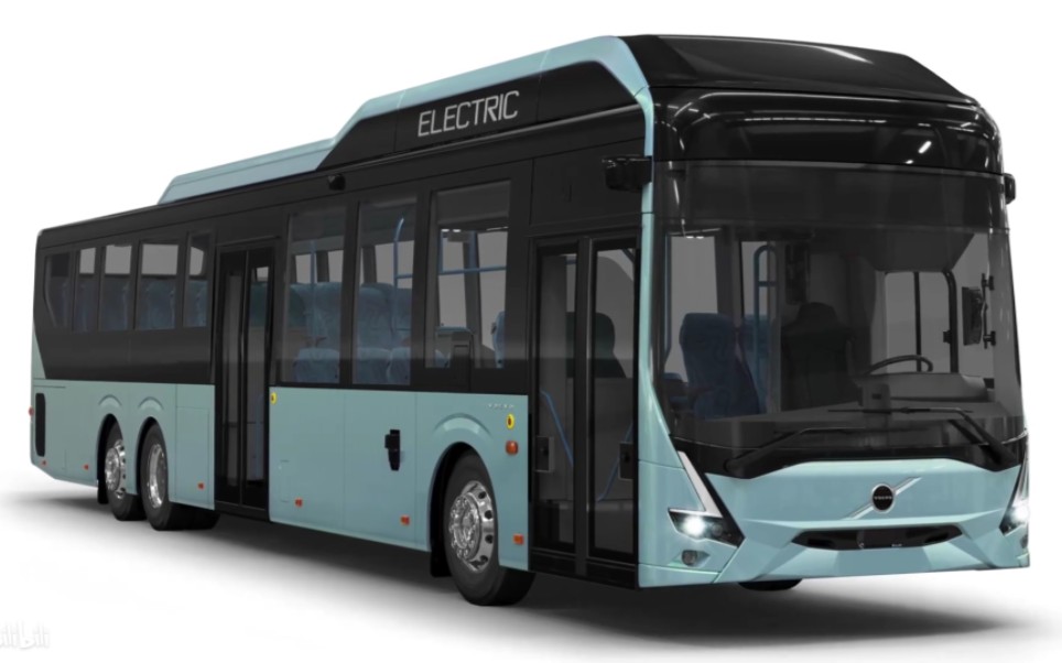 纯电版volvo沃尔沃8900单机三轴巴士介绍赏析视频搬运～公交车公共