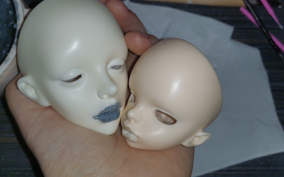 【bjd魔改】厚唇狂魔娃一到手立马着手魔改(面无表情.gif)