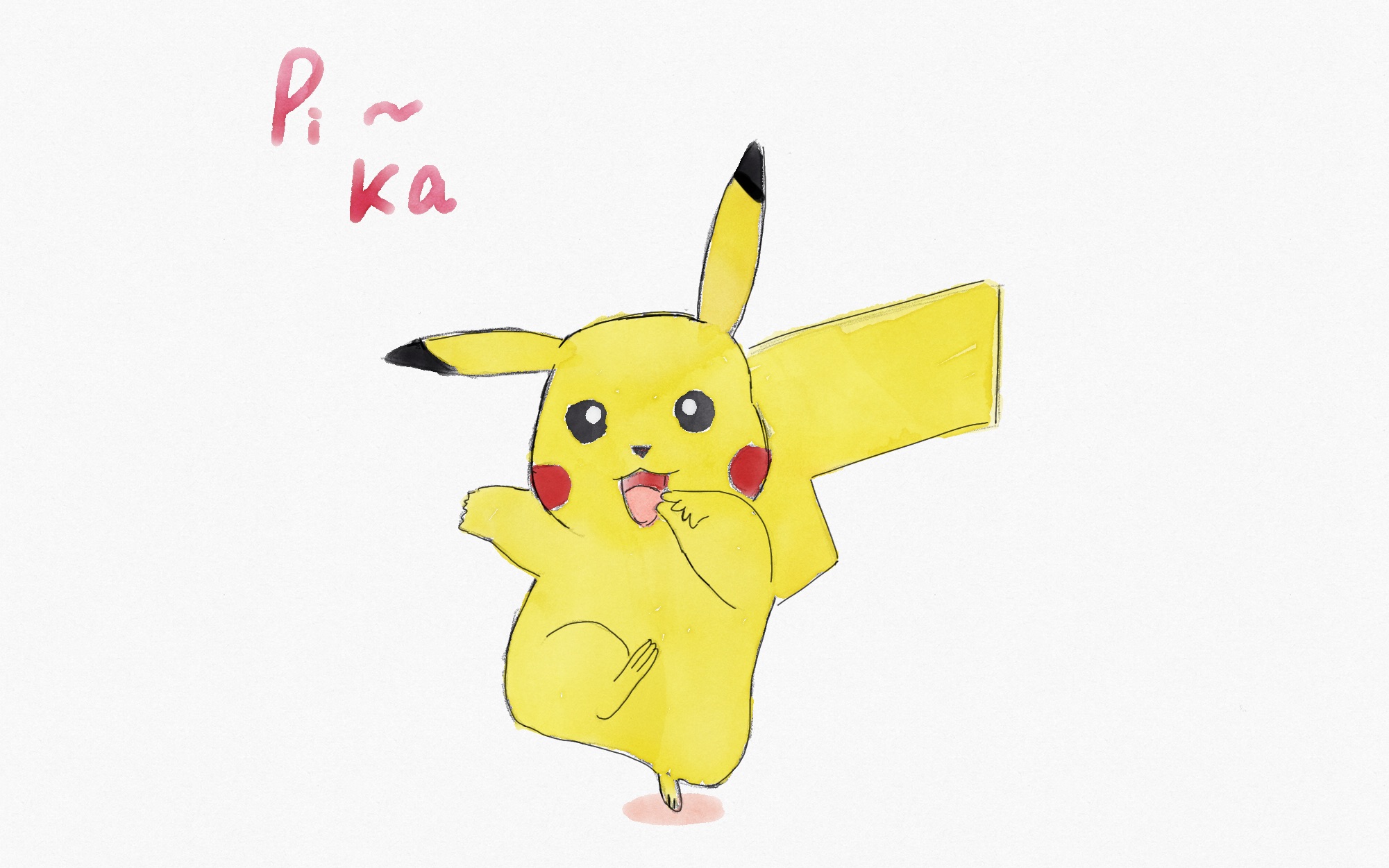 ipad 手绘临摹皮卡丘