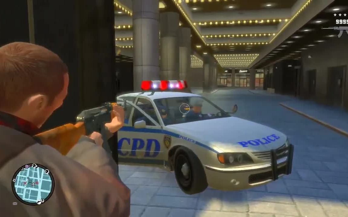 乔《gta4》- 爱尔兰黑手党酒吧枪战   六星逃脱