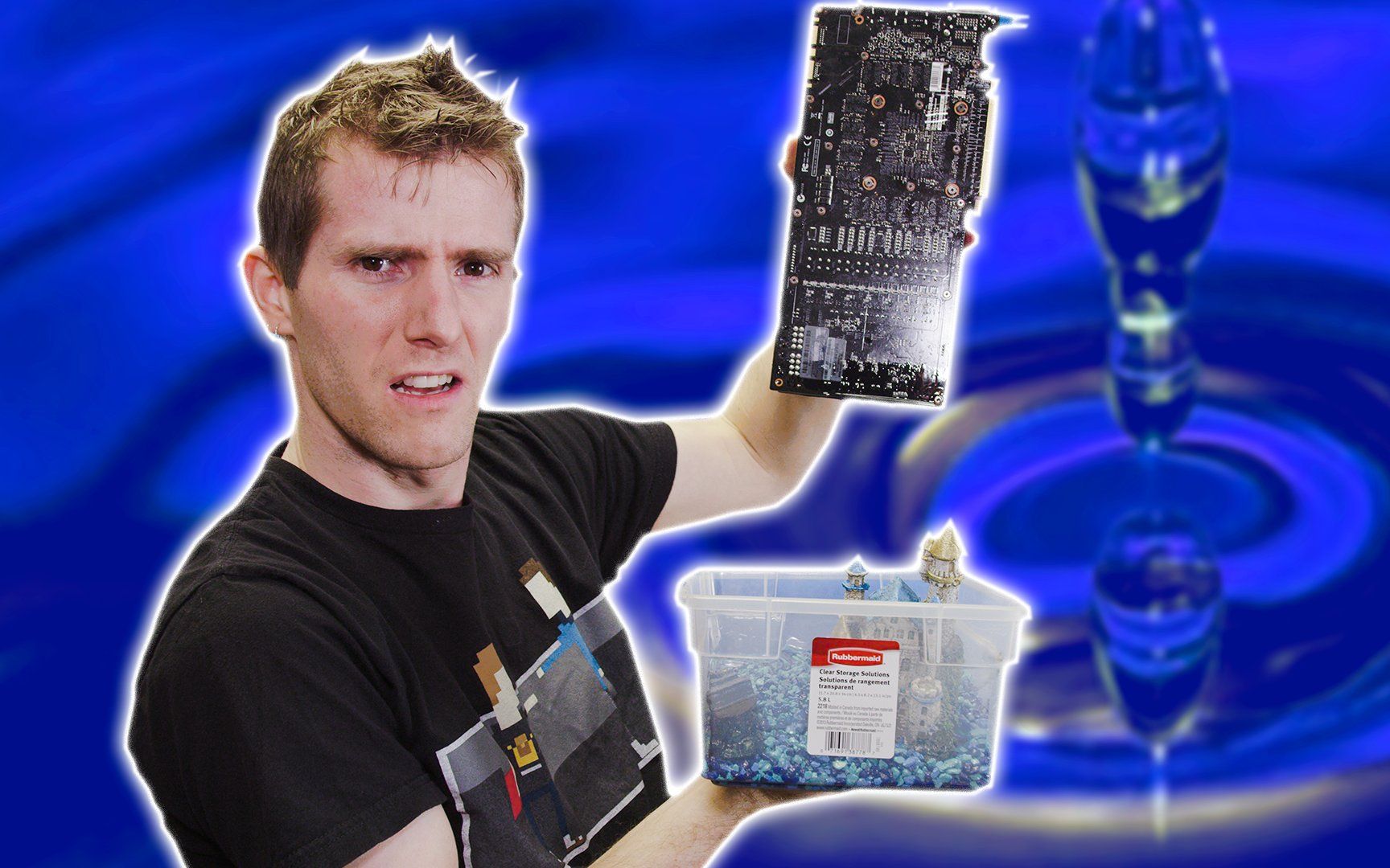 看看油冷主机的主板和显卡是否存活 #linus谈科技