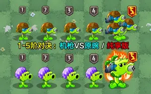 Descargar video: 1-5阶机枪VS1-5阶原豌！规则：3800阳光内种植，这次谁会获胜？