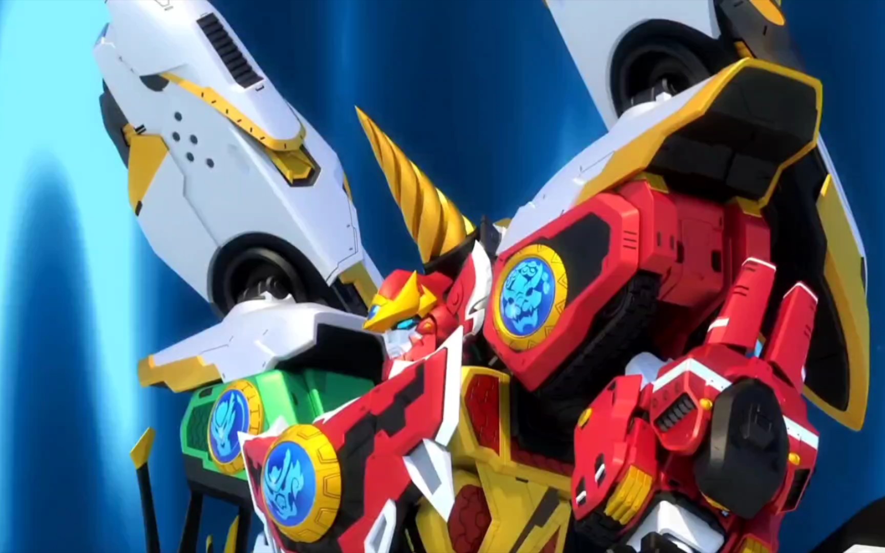 神兽金刚新版机甲合体和老版对比,画质变得清晰,可童年却模糊了!