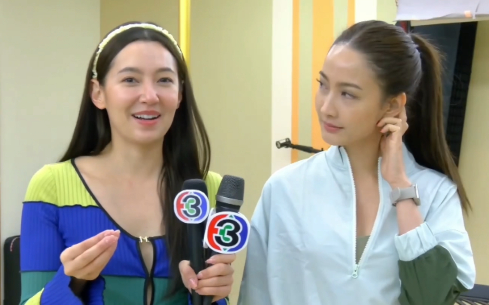 【bella】贝拉和taew道妹为三台台庆练舞及采访(中字)