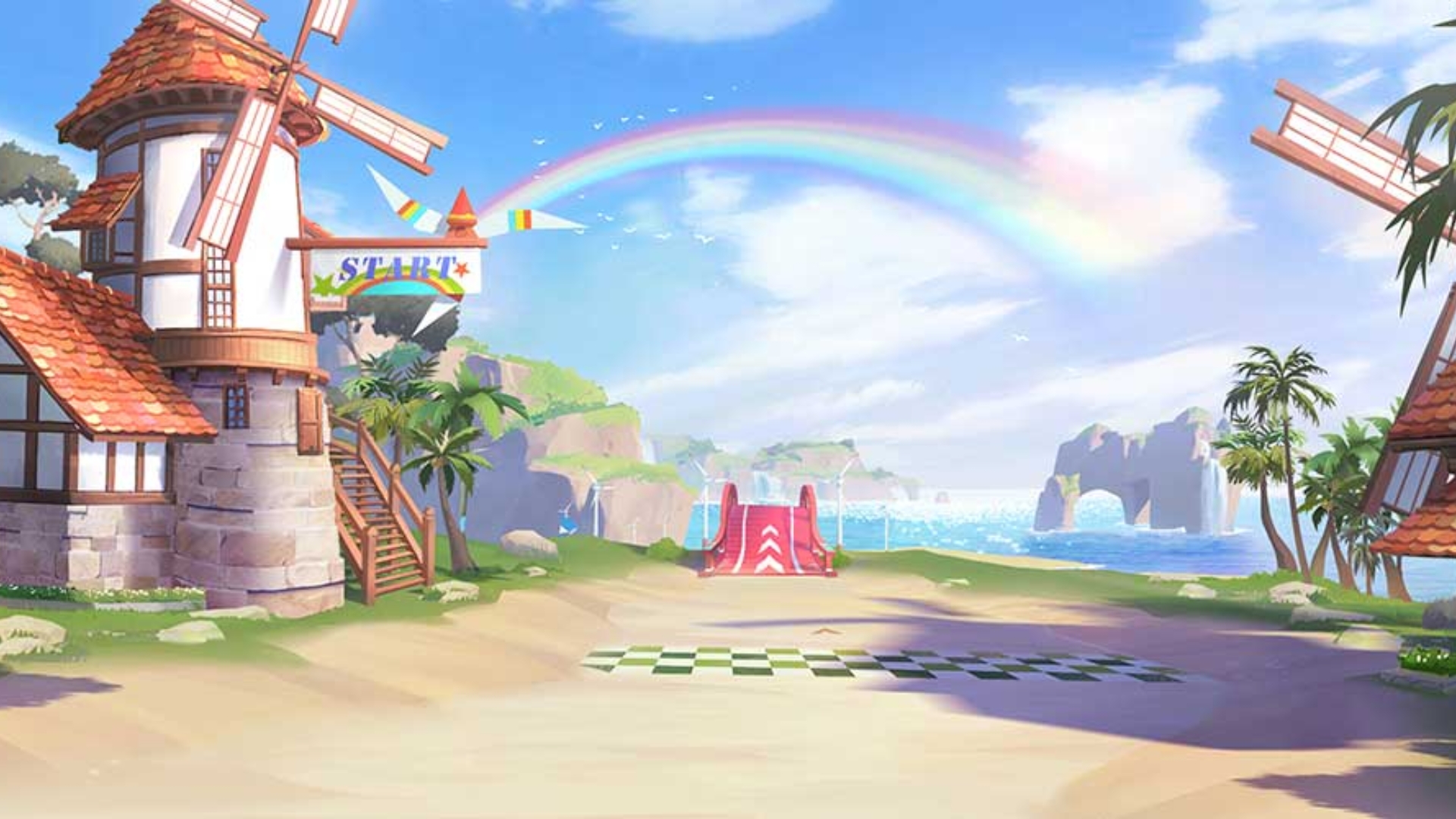 qq飞车(反向彩虹风车岛)