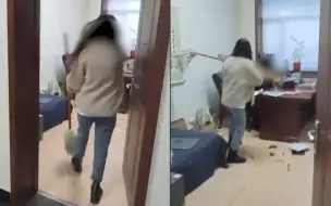 Скачать видео: 男领导疑因骚扰女下属被其拿拖把暴打：女子已报警，案件尚未定性