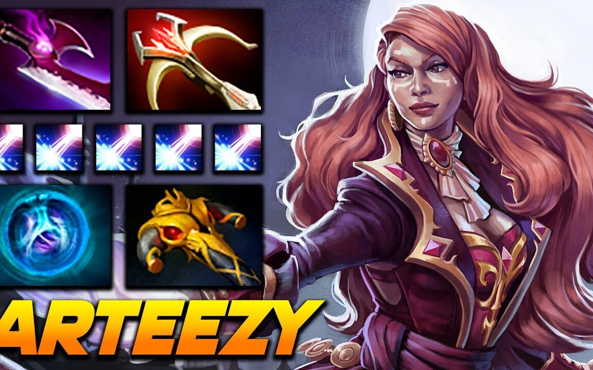 【7.32 dota2】arteezy 莉娜教学!