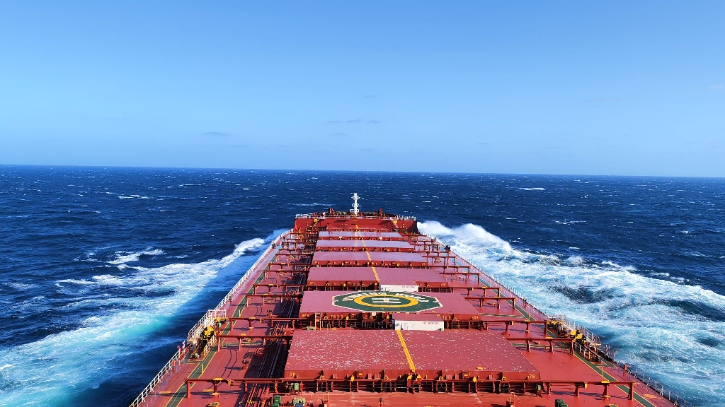 远洋大风浪航行