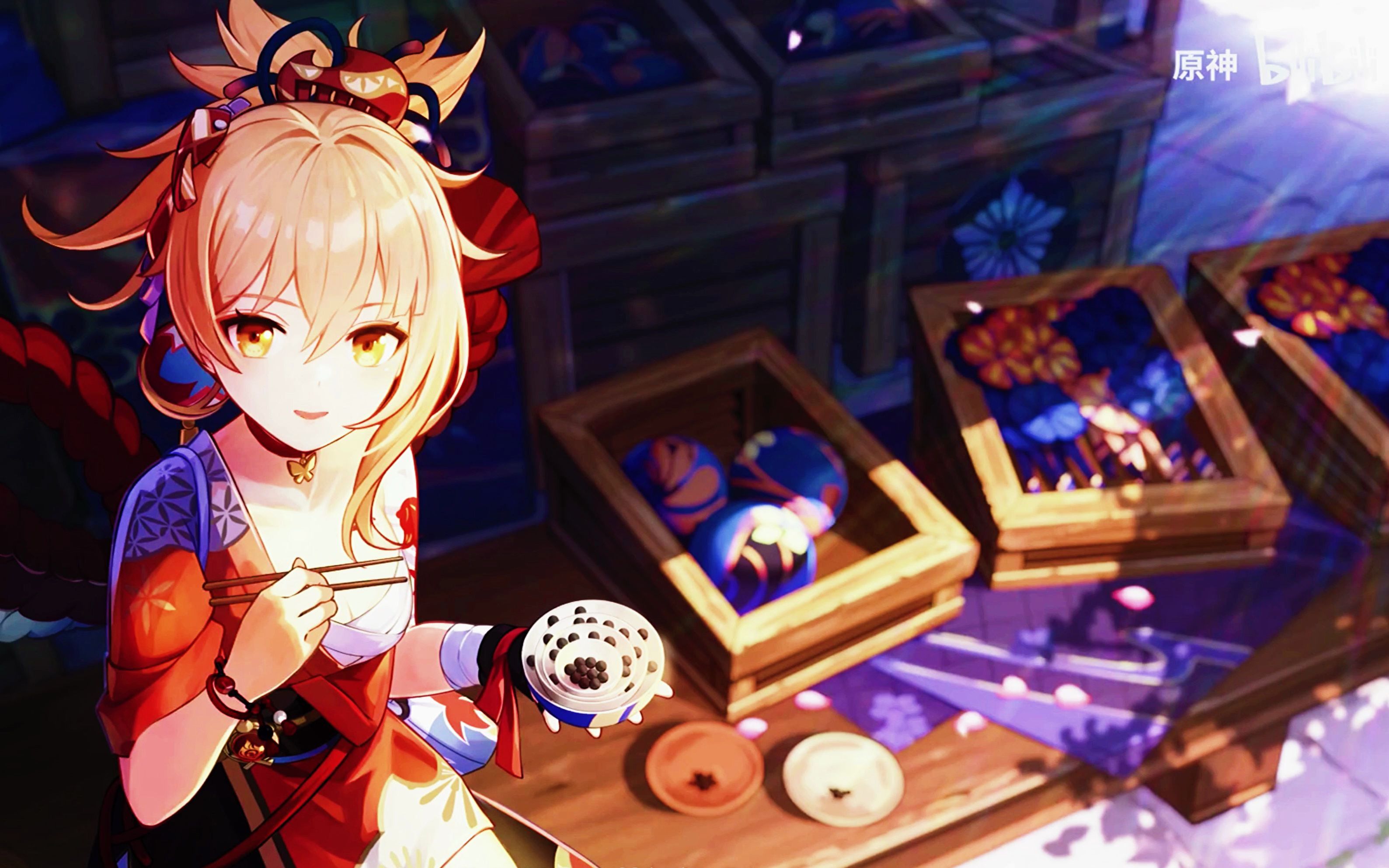 活动作品原神角色演示宵宫放花人