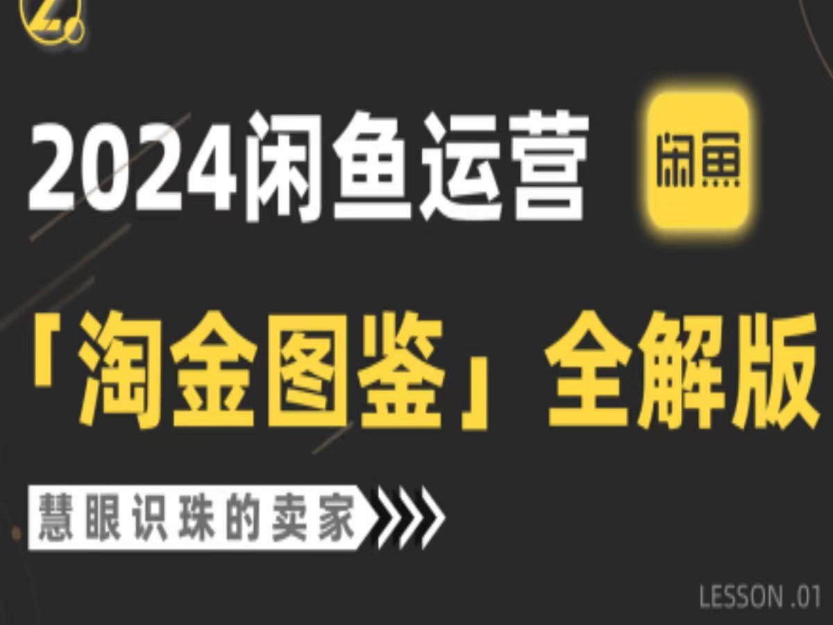 2024闲鱼运营,【淘金图鉴】全解版哔哩哔哩bilibili