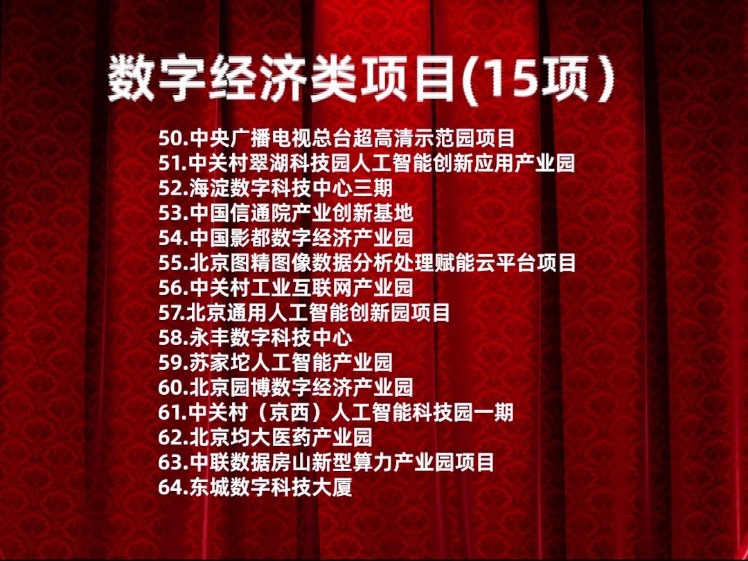 北京发布300项重点工程(2024年度)总投1.2万亿,新基建类12项,数字经济类15项哔哩哔哩bilibili