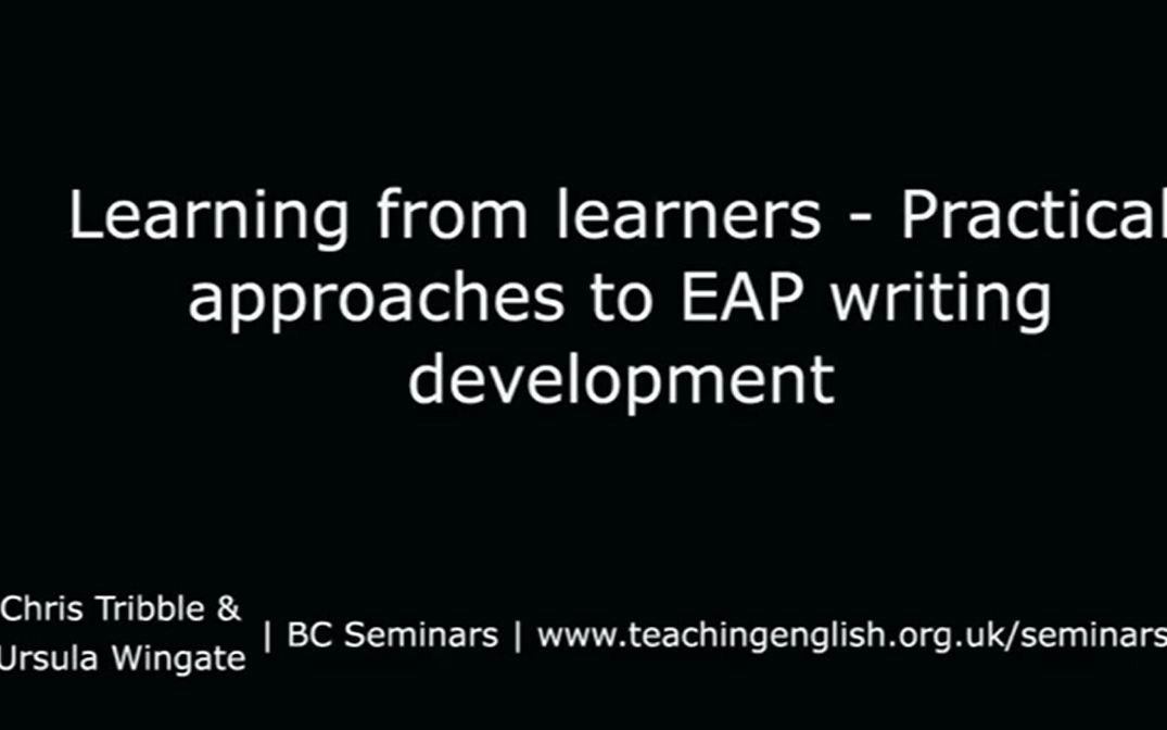 Practical approaches to EAP writing development提高EAP写作技能的有效方法哔哩哔哩bilibili