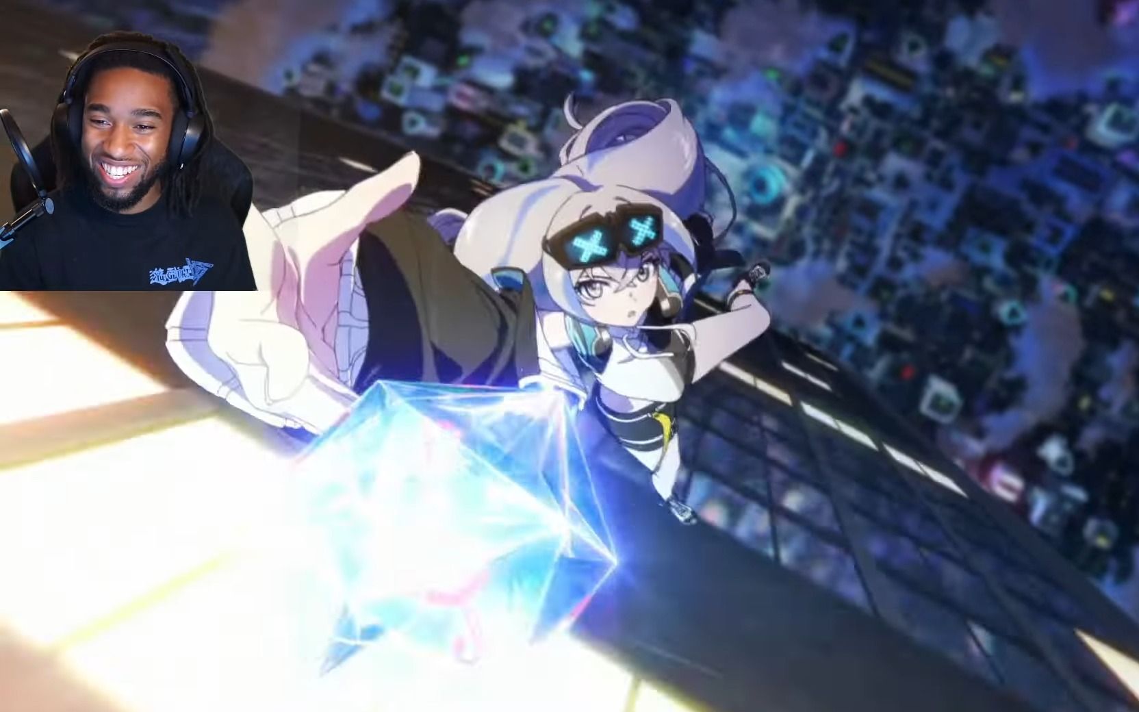 【崩坏3/生肉】 黑人小哥观看 崩坏3「纯真梦歌」线上音乐会 预告动画