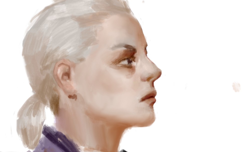 色块起稿 厚涂临摹(侧脸步骤)_哔哩哔哩 (゜-゜)つロ 干杯~-bilibili