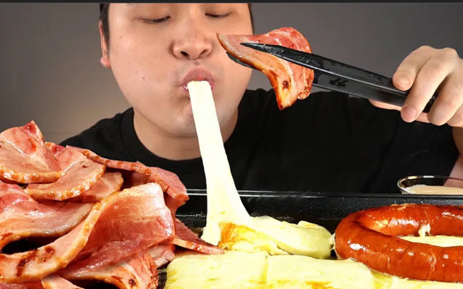 &韩式吃播&【donkey(剪说话)】烤肉,香肠,芝士_哔哩哔哩 (゜-゜)つロ