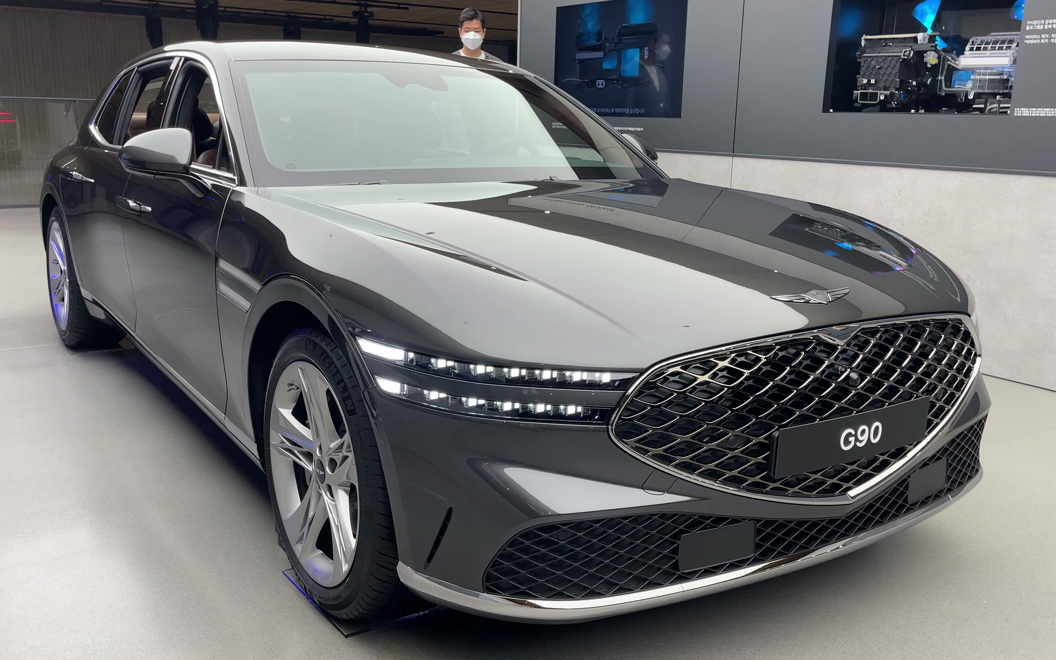 【4k】2022款全新一代捷尼赛思genesis g90外观内饰展示(3)