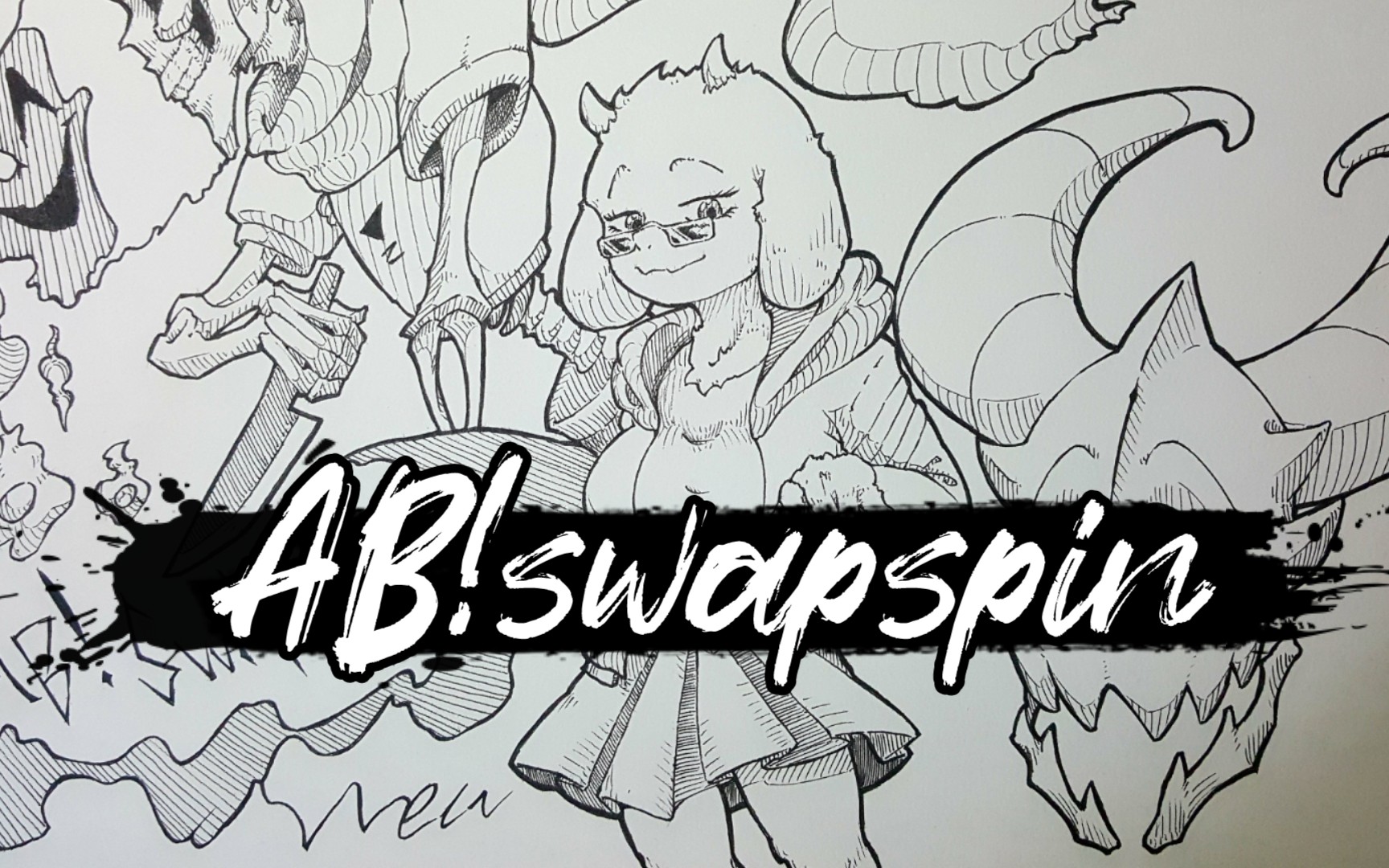 【绘画】ab!swapspin toriel_哔哩哔哩_bilibili