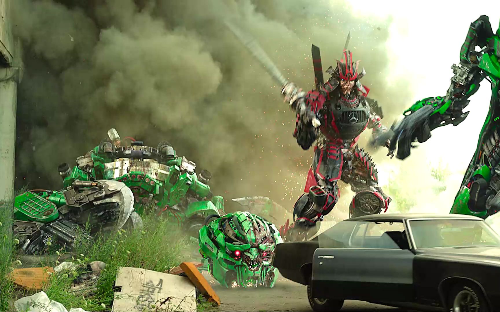 擎天柱团队汽车人冥场面,有你喜欢的吗! #变形金刚