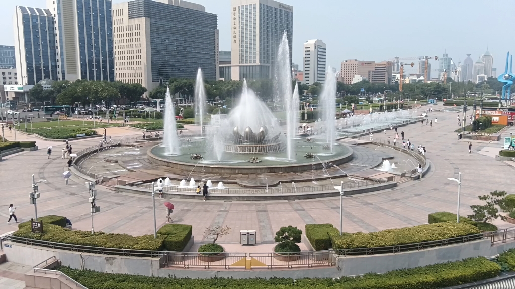 济南泉城广场音乐喷泉7.13 10:00