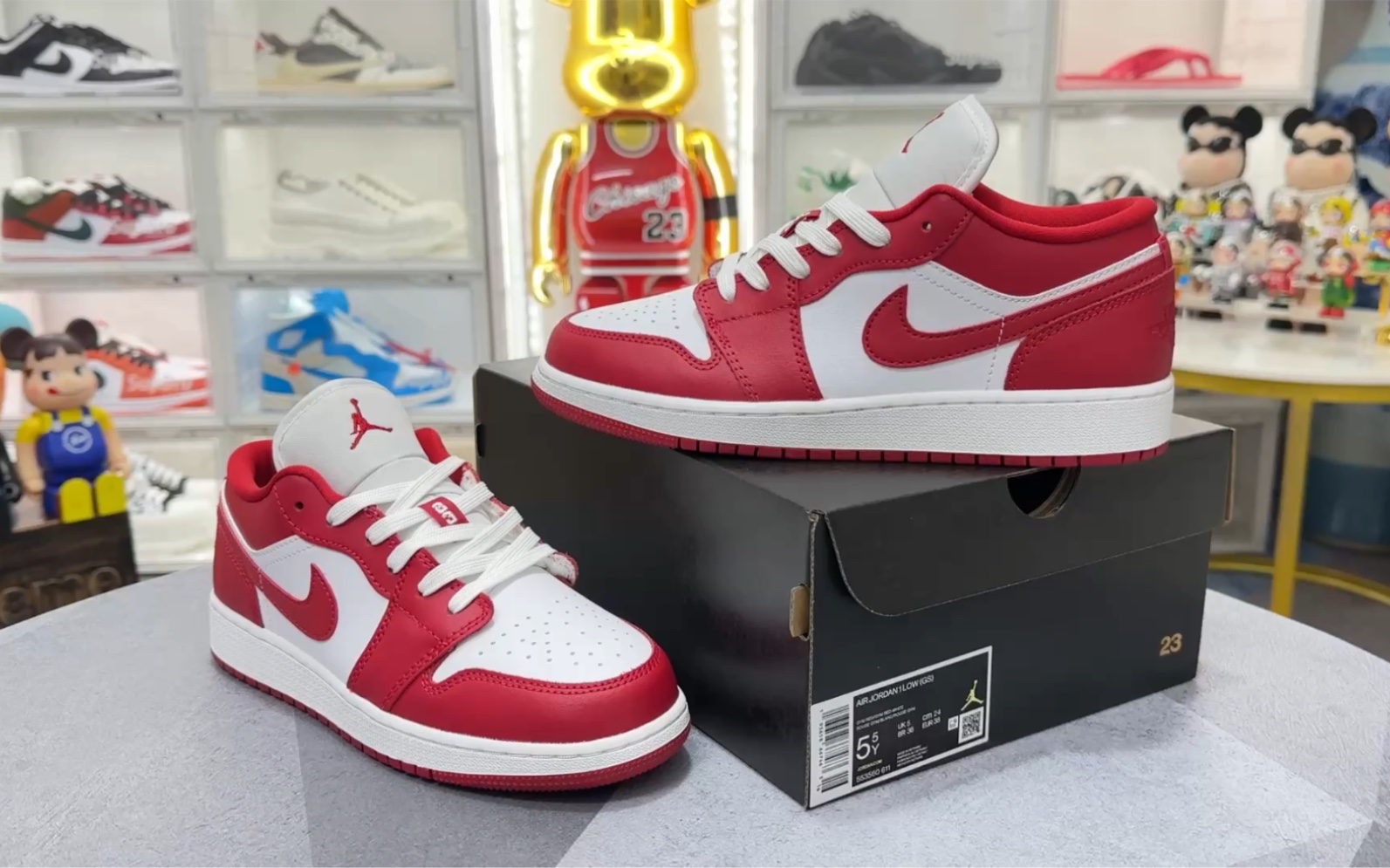 【实拍欣赏】aj1 low gym red 白红