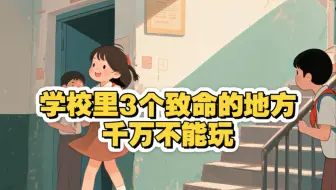 一定要告诉孩子，在学校里3个致命的地方，千万不能玩